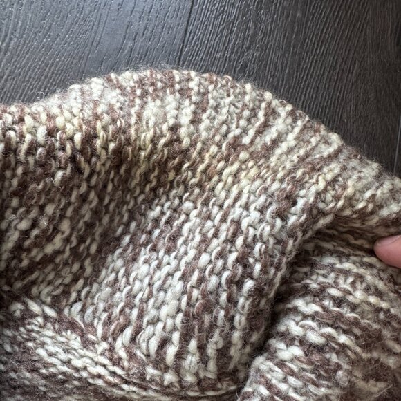 Vintage Cowichan Style Sweater chunky knit size medium preowned * - Picture 2 of 11